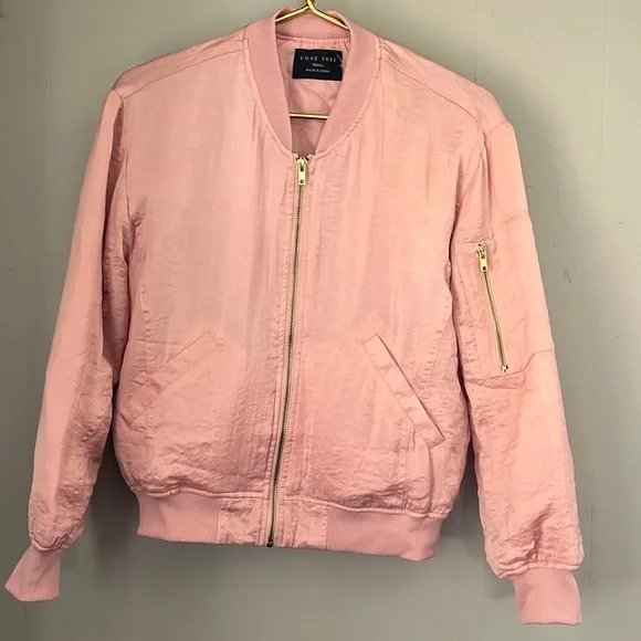 Love Tree | Pink Bomber Jacket - Picture 2 of 9